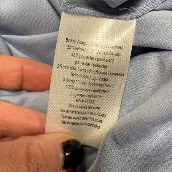 Alex Evenings 3/4 Sleeve Sequined Lace Scalloped Bodice Chiffon Skirted Gown - Picture 9 of 10